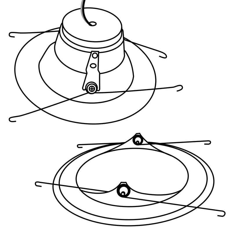 10 Pack Recessed Lighting Springs Torsion Spring Clips for Recessed Lighting Accessories Metal Recessed Light Spring Clips Recessed Lighting Trims, 8.25 x 1 x 0.2 Inch