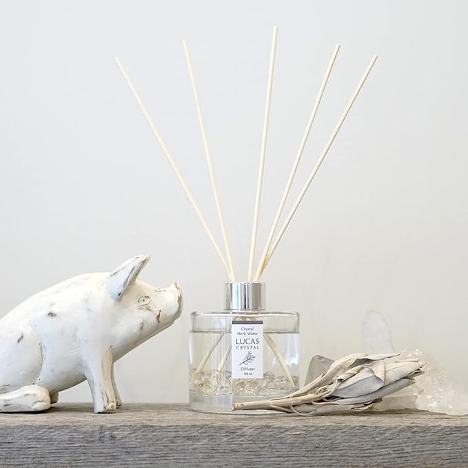 White Sage Purifying Diffuser [100% Natural Ingredients] Space Purification LUCAS Lucas ([Refill] [Crystal] Purifying / Clear / White Sage Scent) - NewNest Australia