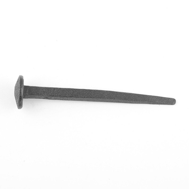 Renovators Supply Manufacturing Clavos Nails 4.5" Black Wrought Iron Decorative Nails for Barn, Gate, Window Shutter Or Doors with Black Powder Coat Finish Pack of 4