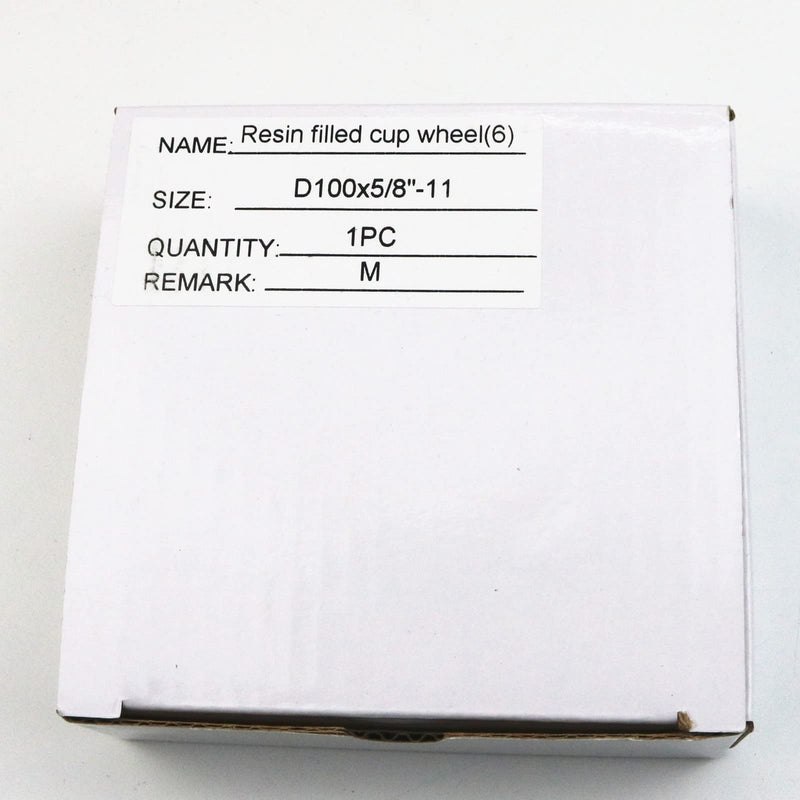 4 Inch Dry/Wet Flat Diamond Resin Filled Grinding Wheel Cup Wheel for Granite and Engineered Stone(Medium) Medium