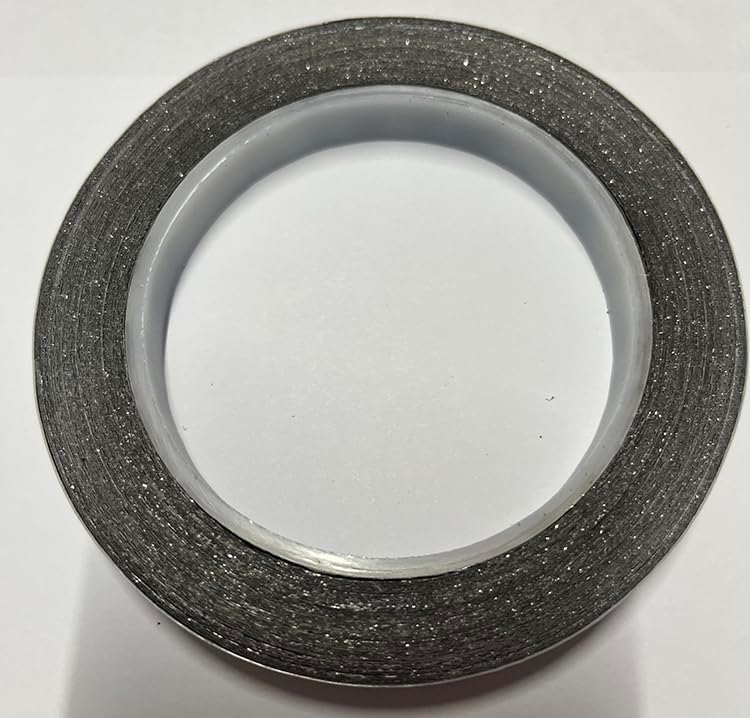 Aluminum Matrix Carbon Double-Sided Tape for SEM TEM EDS EDAX Scanning Electron Microscope Conductive Carbon Tape (Aluminum Substrate, 3 mm Width) Aluminum Substrate