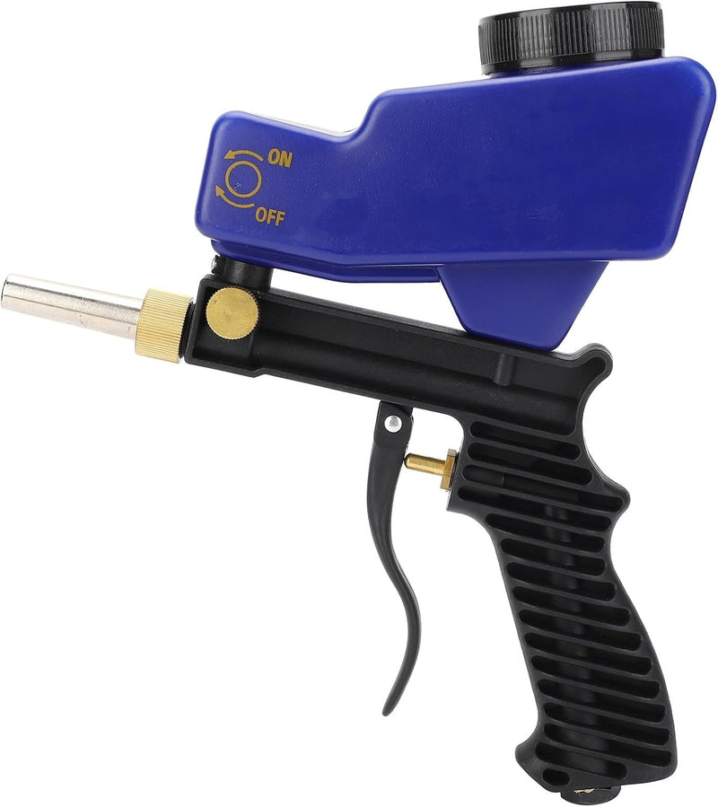 Sand Blaster Gun for Air Compressor, Paint/Rust Remover for Metal, Wood, Cabinet & Glass Etching, 150 PSI Continuous Blasting Media for Aluminum, Sand, and Soda Blaster Jobs, Portable.