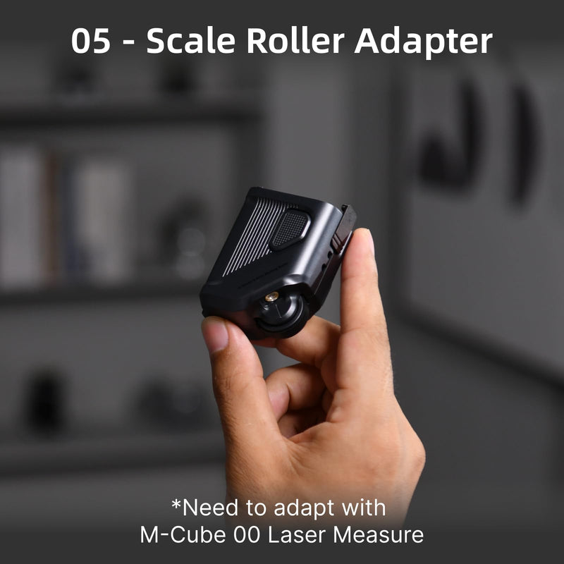 HOZO M-Cube Laser Measuring Tool Adaptor 05 Scale Roller,Electronic Digital Tape Measure with Laser,Infinite Customized Scales and ±1/32 inch Accuracy,93 Built-in US Imperial, Metric Scales 05 Laser Scale Roller Adaptor