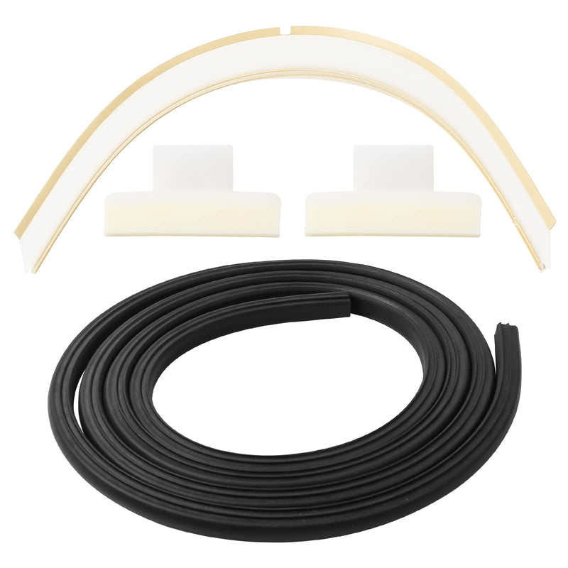 154827601 Dishwasher Bottom Door Seal Combo Kit Compatible With Frigidaire Kenmore Sears and Electrolux Dishwasher Series,Kit Include Door Seal 154827601,Lower Seal 809006501, Splash Shield 154701001
