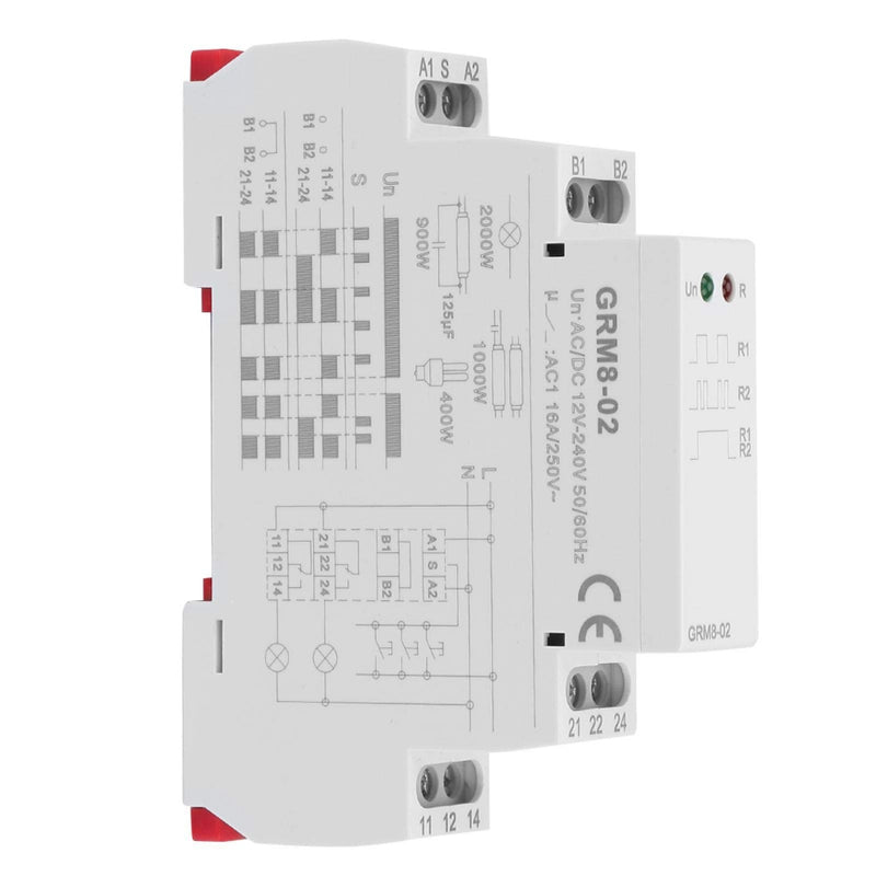 R elays Electronic Impulse Latching R elay, GRM8-02 Electronic Impulse R elay Latching R elay Memory R elay Din Rail,Electronic Impulse R elay, Current Sensing R elay