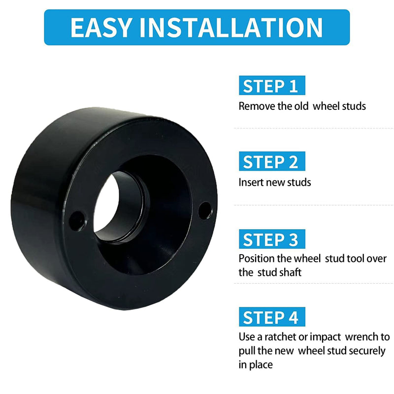 Wheel Stud Installer，22800 Wheel Stud Installer Tool Compatible with Most All Automotive and Light-Duty Truck Wheel Studs 2Pack 22800-2Pack