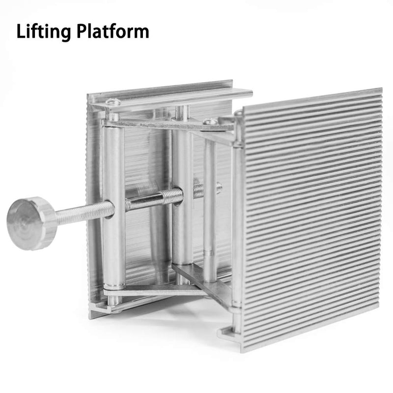CALIDAKA Lab Scissors Jack, Stainless Steel Laboratory Support Jack Platform Lab Lift Stand Table, Lifting Platform Aluminum Alloy Measure Tool for Science Experiment Lab Stand 3.54x3.27inch