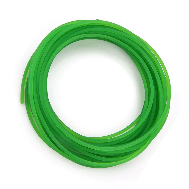 High-Performance Polyurethane Belt Green Rough PU Polyurethane Round Belt for Drive (6mm×10m)