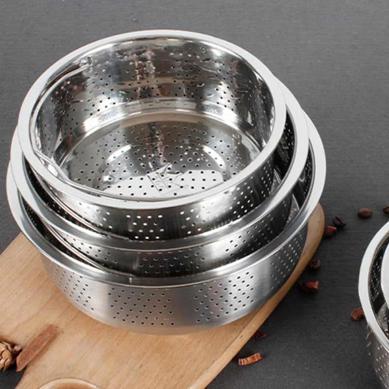 Stainless Steel Steamer Basket 6.88 X 6.88 X 3.74 in Rice Cooker Insert for Steam Cooking Food Steaming Rack for Ramen Pasta Soup Cereal Oatmeal