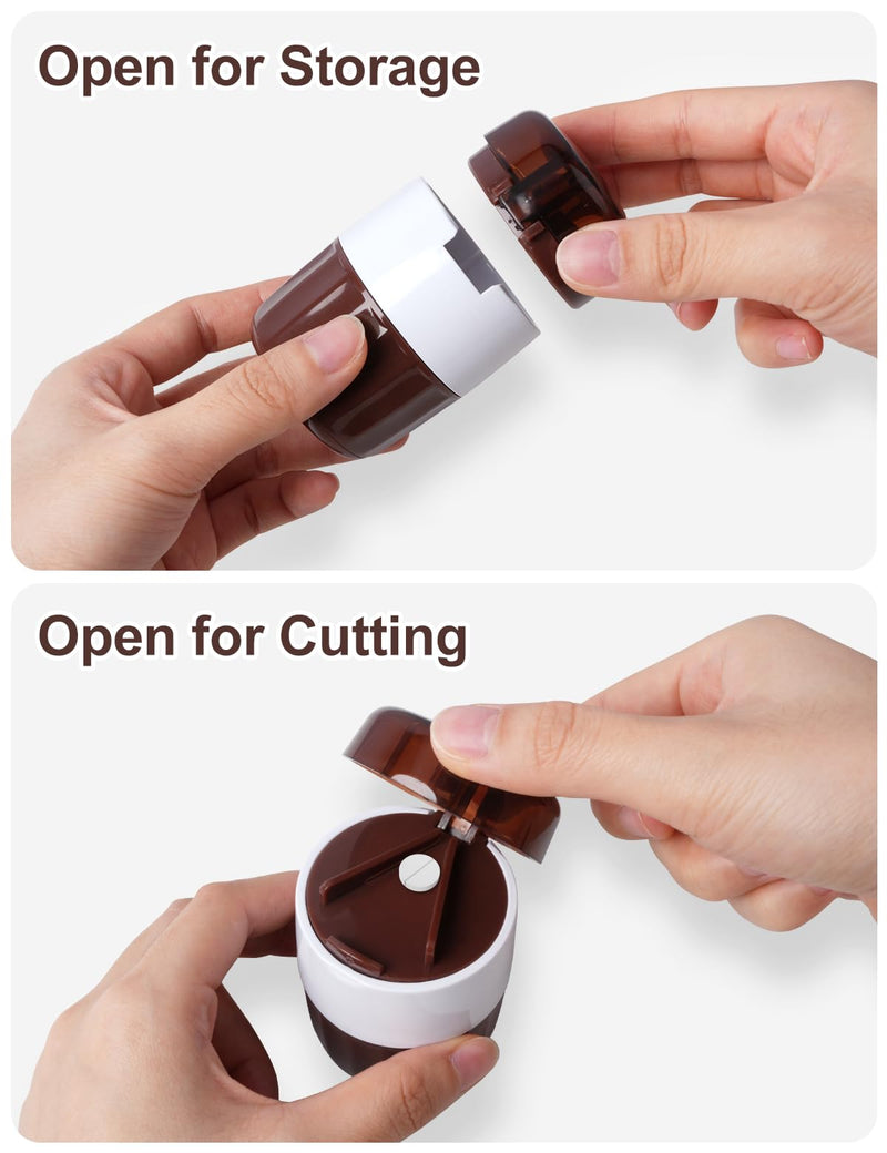 3-in-1 Pill Crusher with Pill Cutter and Storage, Splitte Pills, Tablets, Vitamins and Grind to Fine Powder, for Small or Large Pills (Not Suit for Capsule Drugs)