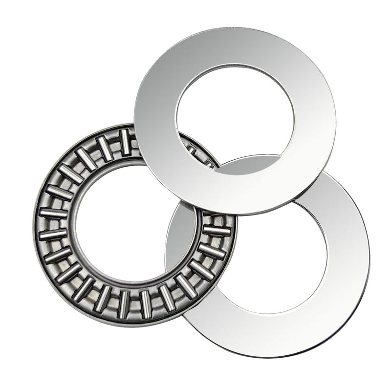 2 Sets AXK2035 Thrust Needle Roller Bearings, Thrust Bearing, with AS2035 Washers 20mm ID 35mm OD 2mm Thickness, Small Bearings for Mower Lawn Tractor