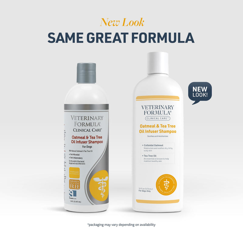 Veterinary Formula Clinical Care Dog Shampoo with Oatmeal and Tea Tree Oil, 16 oz – Gentle Shampoo for Dogs with Dry Skin, Soothes and Adds Moisture to Skin and Coat 16 Fl Oz - PawsPlanet Australia