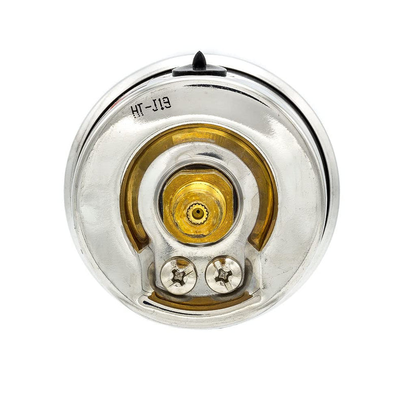 Liquid Filled Center Back Mount Pressure Gauge with 2" Dial, 0-300 PSI, 1/8" Male NPT Connection, Stainless Steel CASE and Bezel (1)