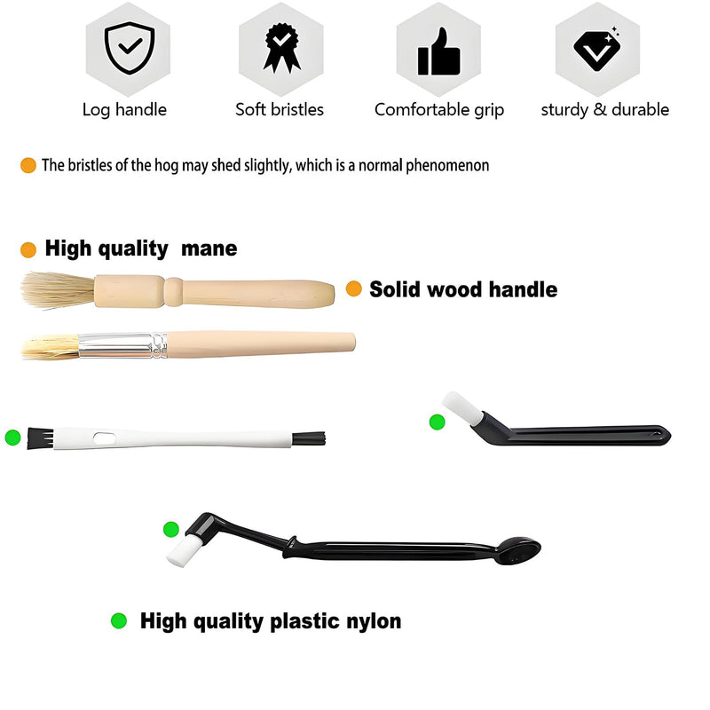 Coffee Machine Cleaning Brush - 15 PCS Straw Brush,Long Handle Bottle Brush, Flexible Scrub Brush for Water Bottles, Glasswares, Mugs,Coffee Pots, Cups,Water Bottles,Bent Pipe