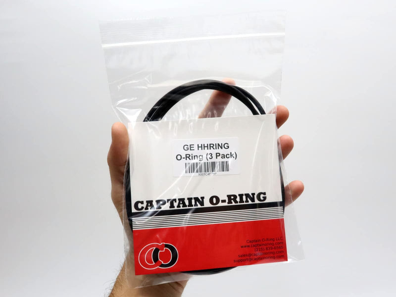 (3 Pack) Replacement for GE HHRING / WS03X10054 (for GXWH30C, GXWH35F, GNWH38F, GNWH38S, GXWH40L) Buna-N ORing by Captain O-Ring LLC