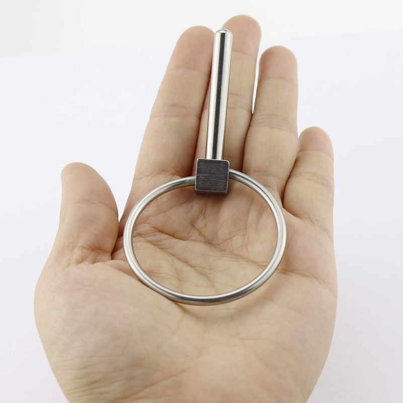 4PCS or 6PCS of Stainless Steel 316 Dia. 6.2mm(1/4in) Farm Tractors Trailers Diggers Lynch Pin Hitch Trailer Pins Boat Trailer Parts Tractor Parts Truck Linch Pin 4 PACKS