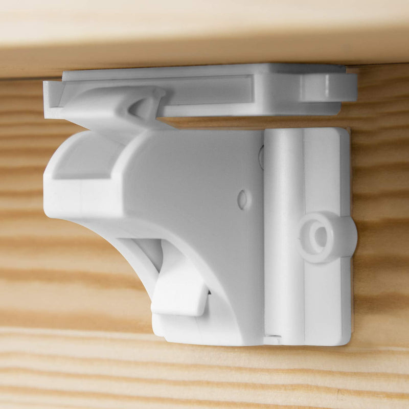 Vmaisi Adhesive Magnetic Cabinet Locks (12 Locks and 2 Keys) Standard 12.0