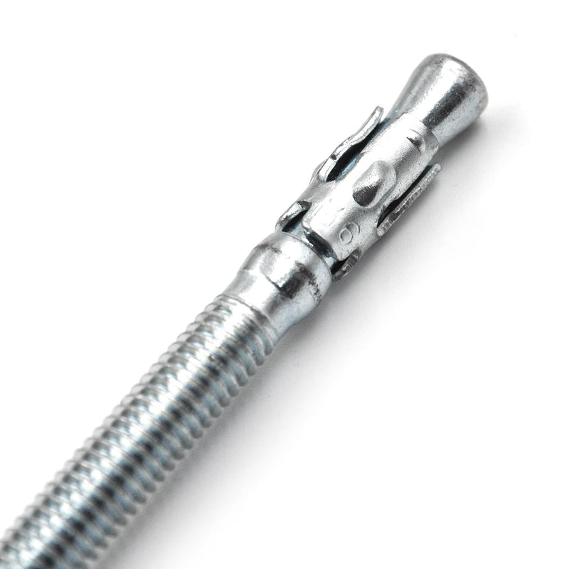1/4x4 Inch Standard Fasteners for Heavy-Duty Zinc Wedge Anchors for Cement and Concrete (Box of 30) 1/4"x4"-30pcs
