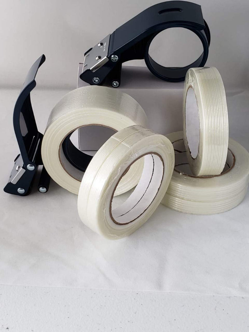 ET-216 Filament Strapping Tape Dispenser, ONE (1) 2" x 36YD ROLL Free