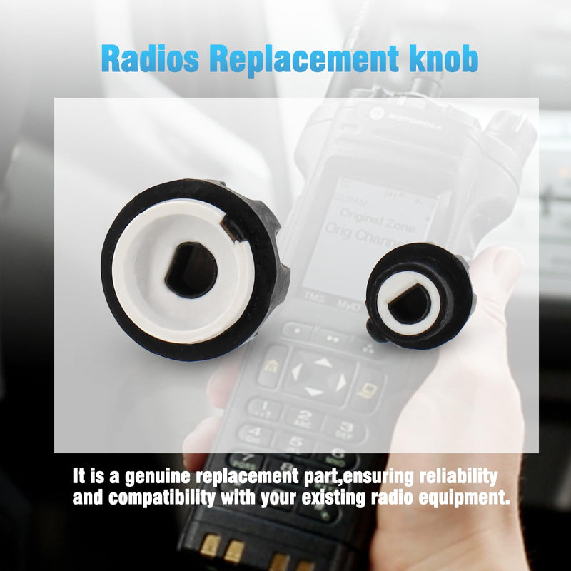 3Packs Volume Control Knob and Channel Selector Knob Compatible for Motorola APX 6000 APX 7000 APX 8000 Radios Replacement knob