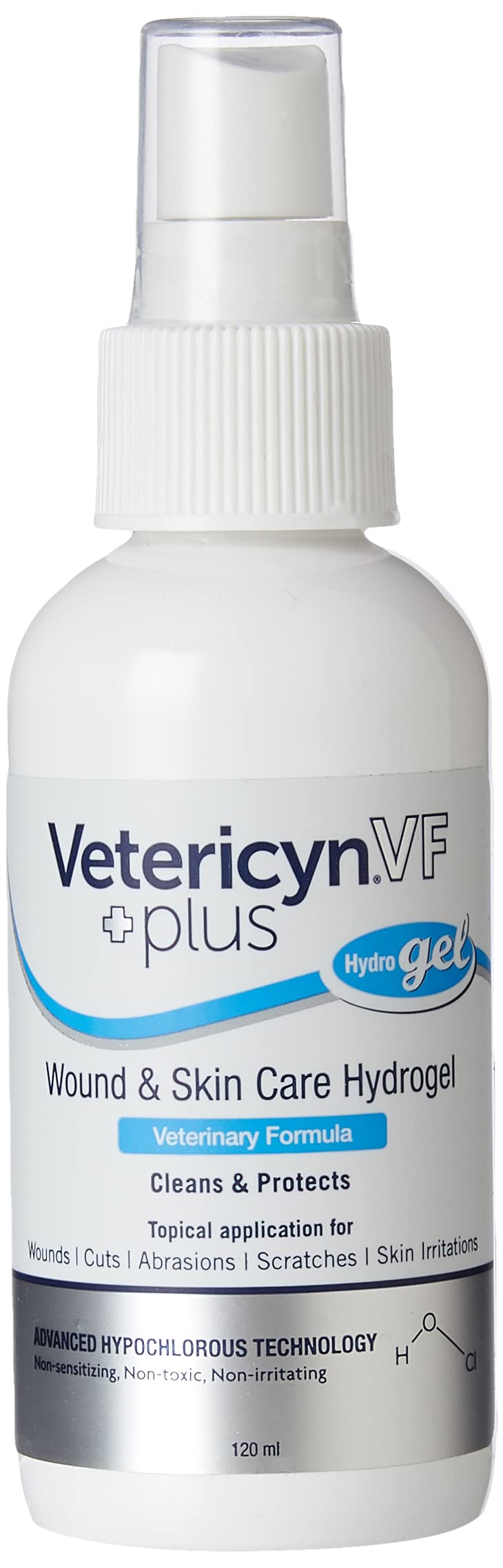Vetericyn Wound and Skincare - Liquid Spray - 236ml & Plus VF Wound and Skin Care Hydrogel, 120 ml - PawsPlanet Australia