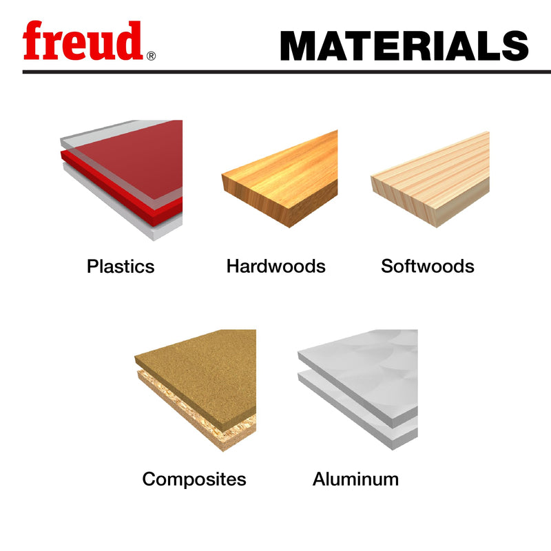 Freud 72-101: 1/4" x 1/2" Up Cut Spiral Ball Nose- Solid Carbide, 1/4" shank, 2-1/2" overall length