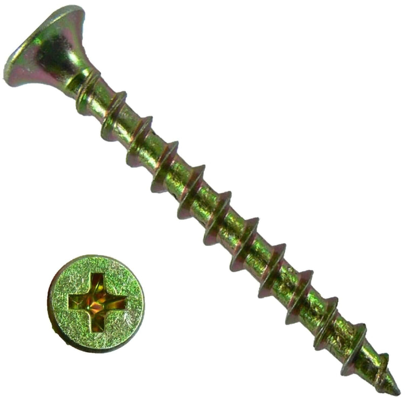 DRYWALL Screws: YELLOW ZINC #6 x 1-1/4" (12.5 OUNCES ~215 Screws) COARSE THREAD Drywall Screws (sheetrock Screws) for gypsum board, sheetrock, plasterboard. Low cost, all purpose wood Screws #6 x 1-1/4" 12.5 OUNCES ~215 Screws