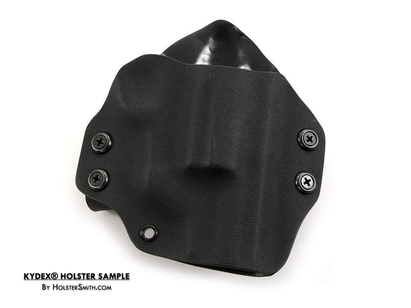 HolsterSmith Finishing Washers - #8 - (0.530 Dia.) - Metal - Countersunk - Round Top - for Holster Making, Home Improvement, Hobby - USA Design - (Black) - (50 Pack) #8 (0.530 in.) Black