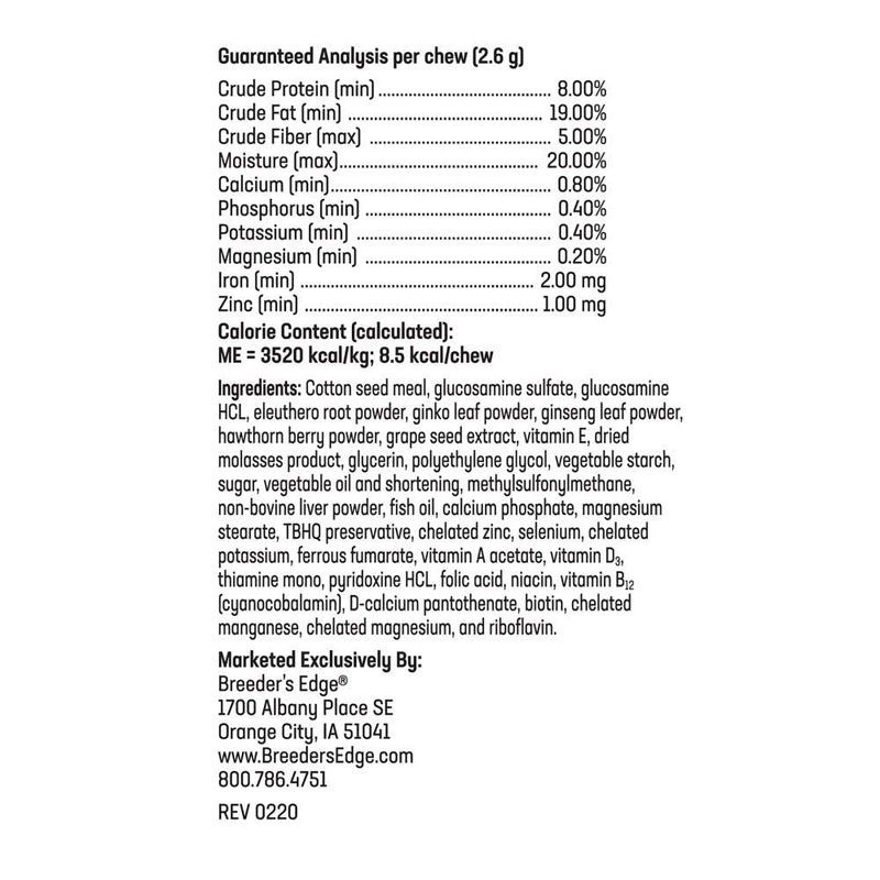 Revival Animal Health Breeder's Edge Oxy Stud- Male Performance Supplement- 60ct Soft Chews - for Dogs & Cats Small Dogs & Cats - 60ct Soft Chews