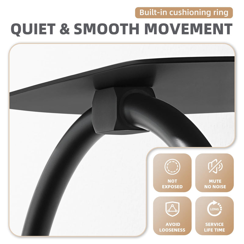 Aomasi Matte Black Bathroom Towel Ring with Shelf, Solid Stainless Steel Wall Mounted Towel Holder