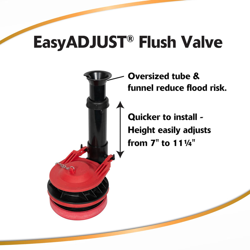 Korky 5030BP Large Flush Valve Kit, 3 Inch, Red