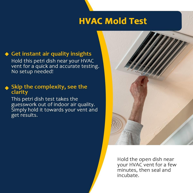 Mold Testing Kit with 5 Individual Tests - DIY Mold Test Kit for Home - Includes Detailed Mold Identification Guide - Fast and Reliable Mold Detector for Home