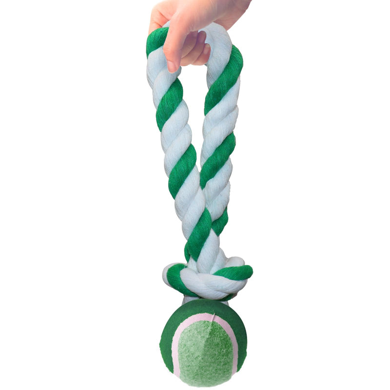 Green and White Cotton Rope 1 Inch x 25 Feet Natural Twisted Cotton Rope 3 Strand Tug of War Rope for Swing,Garden, Home Decor,Indoor&Outdoor Sports,St. Patrick’s Day 1 in x 25 ft Green White