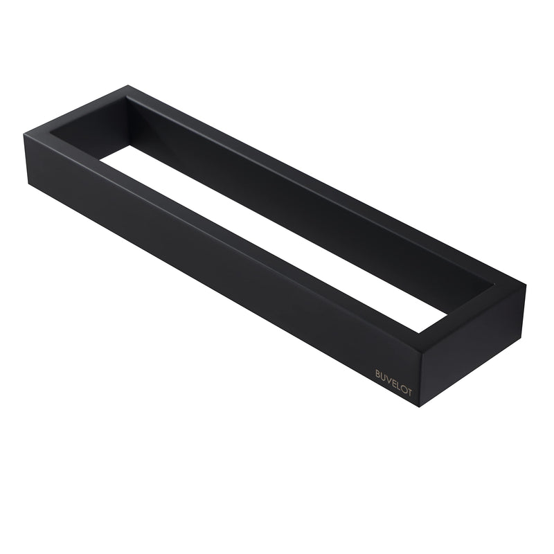 Towel Ring, Modern Square Towel Holder for Bathroom Wall Mounted, Matte Black, 073050-MB Ler Series Square Hand Towel Holder - Ler Series