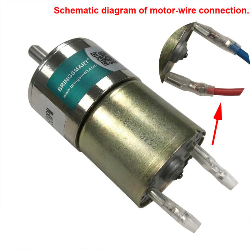 Bringsmart Micro DC 12V 30rpm Geared Motor with Bracket 37mm Diameter Gearbox Centric Ouput Shaft Gear MotorLarge Torque Reduction Motor