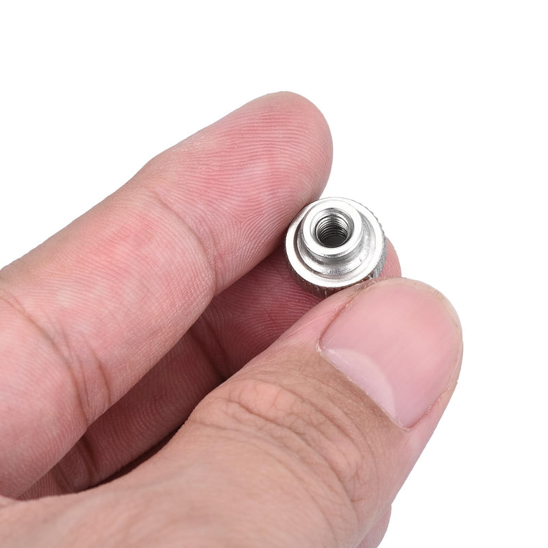 uxcell Knurled Thumb Nuts, 30Pcs M4 x 12 x 8mm Carbon Steel Knurled Nut, Adjusting Round Knobs Fasteners Nuts for 3D Printer Parts, Silver