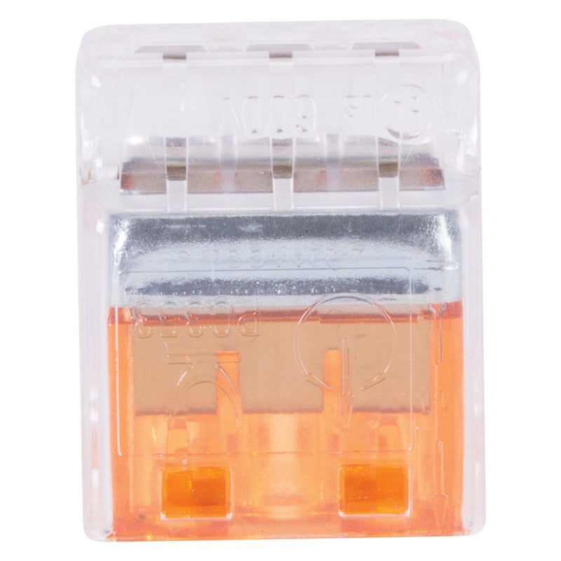 NSi Industries, LLC Easy-Twist Push-In Wire Connector, 3 Wires, Orange (Box of 100) - PIWC-3-C