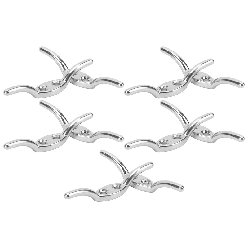 VGEBY Rope Cleat, Stainless Steel Durable 2 Inch Boat Cleat with Mounting Screw for Boaters Sailors Homeowners Flagpole Marine Use
