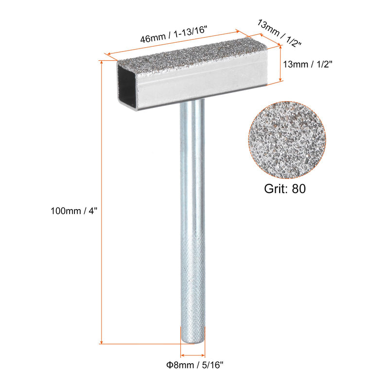 HARFINGTON 3pcs Grinding Wheel Dressers 80 Grit Diamond Grinding Wheel Stone Dressing Tools with Flat Diamond Coated Surface for Grinding Truing Deburring Wheels, Silver
