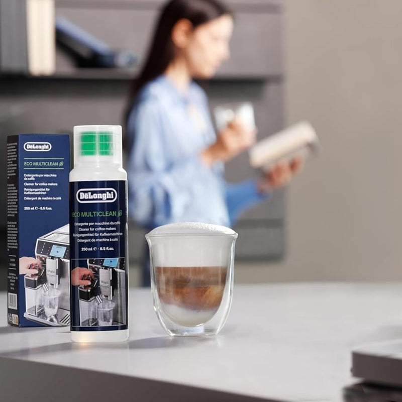 De'Longhi Universal Espresso Machine Cleaner for Frother/Steam Wand Removes Milk Residue & Buildup from your Espresso & Cappuccino Maker, Eco-Friendly, 8.5 oz