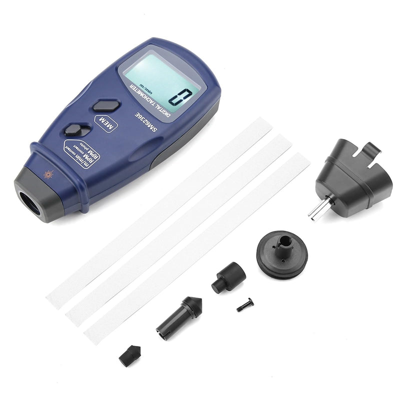 Digital Tachometer DT6236E Digital Tachometer Non Photo Tachometer 5 Digits 18 mm RPM Tach LCD Rotation Meter Gauge Tester