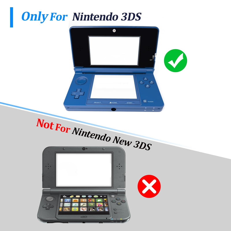 for Nintendo 3DS Bottom LCD Display and Touch Screen Replacement for Nintendo 3DS Screen Digitizer Glass Repair Assembly Accessories Part with Repair Tools