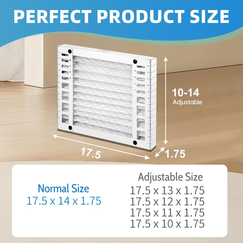 DR90 14 x 17.5 x1.75 Dehumidifier Filter MERV 13 Compatible with DR90 DR120#50070171-002 and Santa Fe Advance90 Advance100 Advance120 Advance2#4037722-01 4 Packs 4-pack of 14x17x1.75 Filter