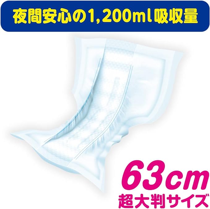 Attent, 1 Piece of Safety Pad at Night, Prevents Leakage, Absorbs 8 Times, 28 Sheets, 12.6 x 24.8 inches (32 x 63 cm), Tape-type [Large Capacity] - NewNest Australia