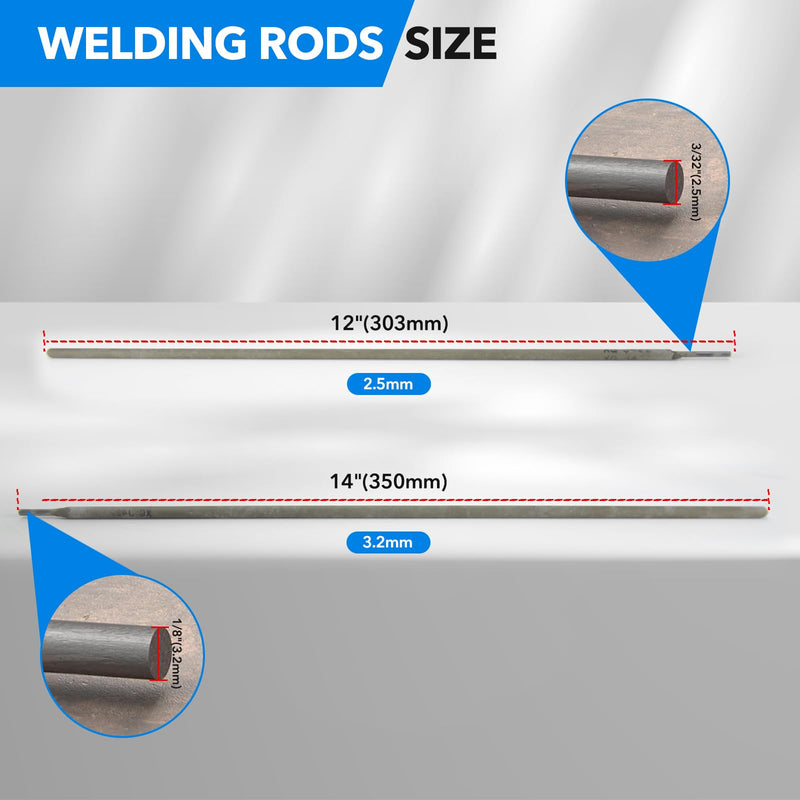 1/8" Stick Welding Electrode Rods J422 Carbon Steel Welding Rod for Welding Machine 1LB 1/8" 1LB
