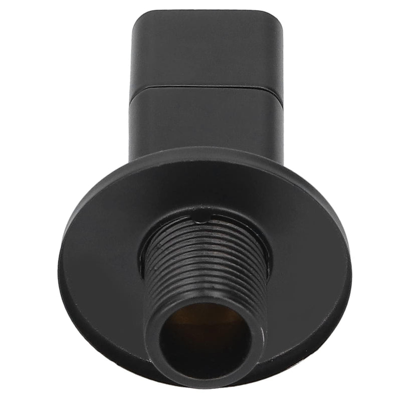 G1/2" Square Angle Valve, 2Pcs Brass Mixer Water Stop Valve Shut Off Valves for Shower Flow Control Valve Bathroom Toilet Washbasin Accessory Black*2pcs