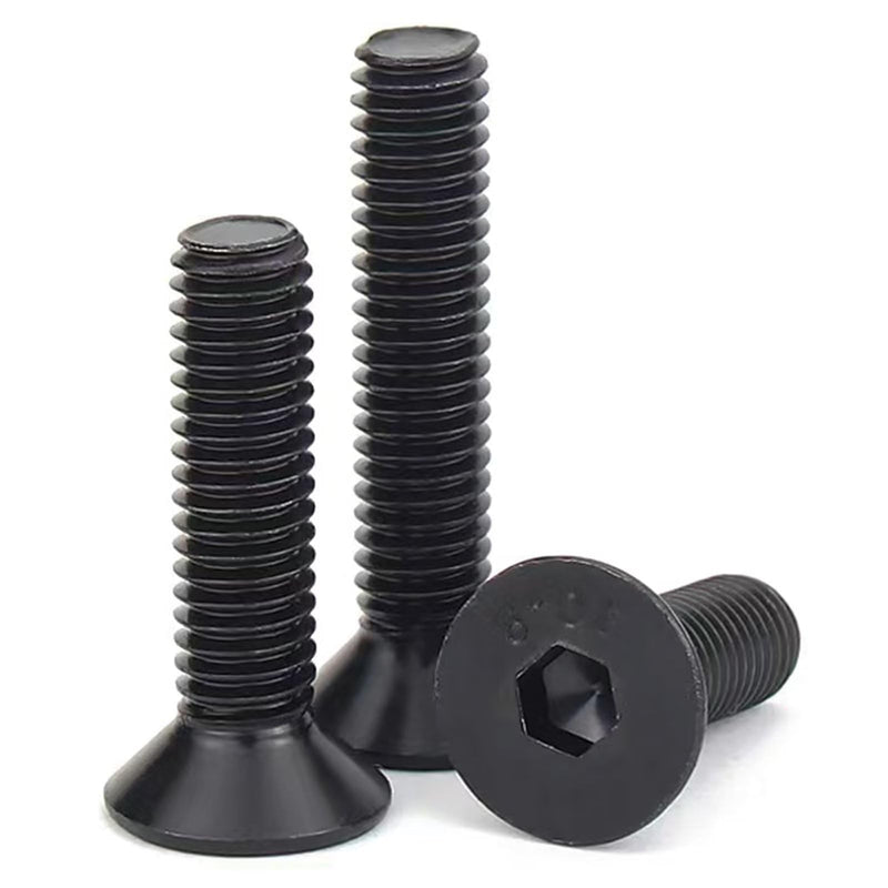 M3-0.5 x 14mm Flat Head Socket Cap Screws, 10.9 Grade Alloy Steel,DIN 7991,Allen Socket Drive, Black Oxide Finish, Machine Thread, Countersunk Bolts,Fully Thread Quantity 60 M3-0.5 x 14mm（60 PCS）