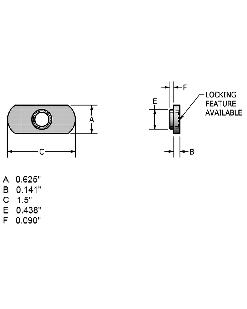 10 Pack 3/8-16 Spot Weld Nuts - Double Tab - Center Hole Design Spot Weld Nut - Low-Carbon Steel (10) 10