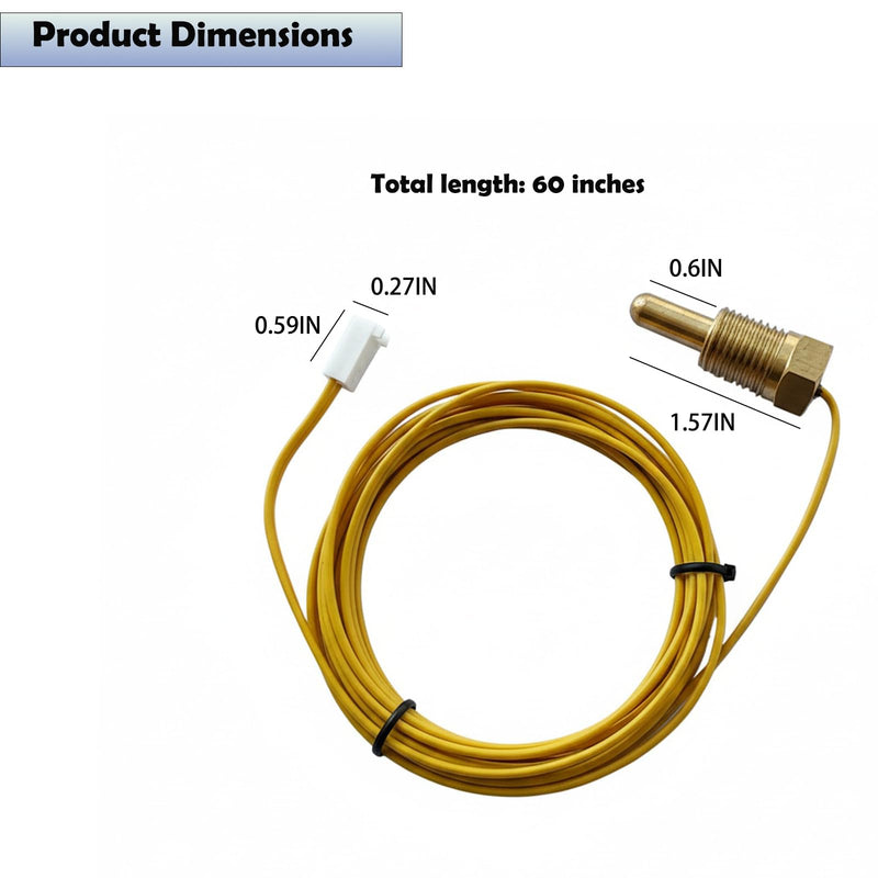 471566 Thermistor Probe Temperature Sensor Replacement for Pentair for Pentair MiniMax Pool/Spa Pump and Spa Heater 12 Month Replacement Service