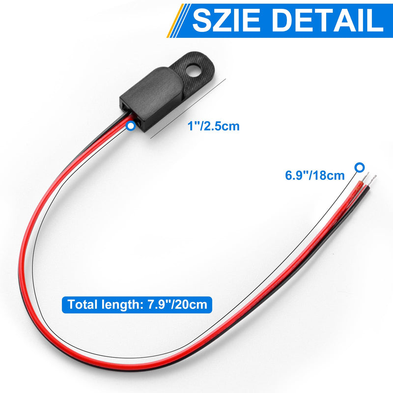 297018400 Fridge Sensors, Freezer Temperature Sensor Compatible with Freezer Thermistor Electrolux Frigidaire Fridge, Replace# 25314772100, PS977306 1064363 7297018400 AH977306 EA977306